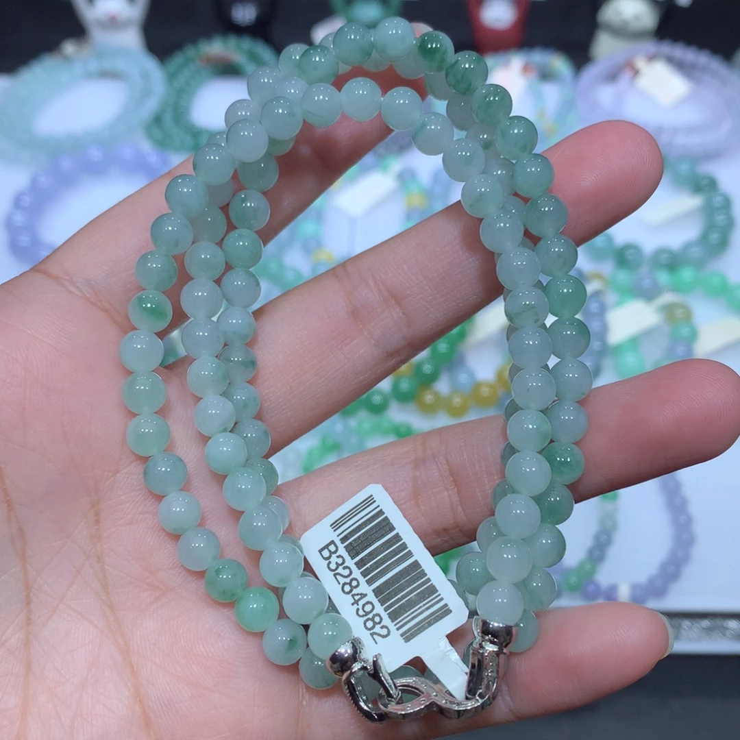 翡翠未镶嵌手串天然