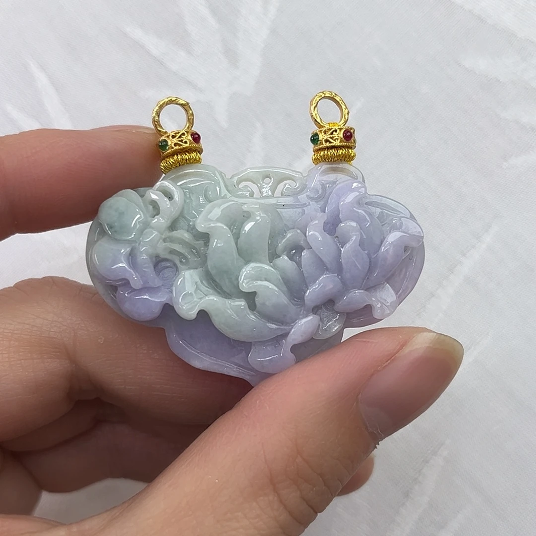 翡翠合金吊坠(赠链)国风