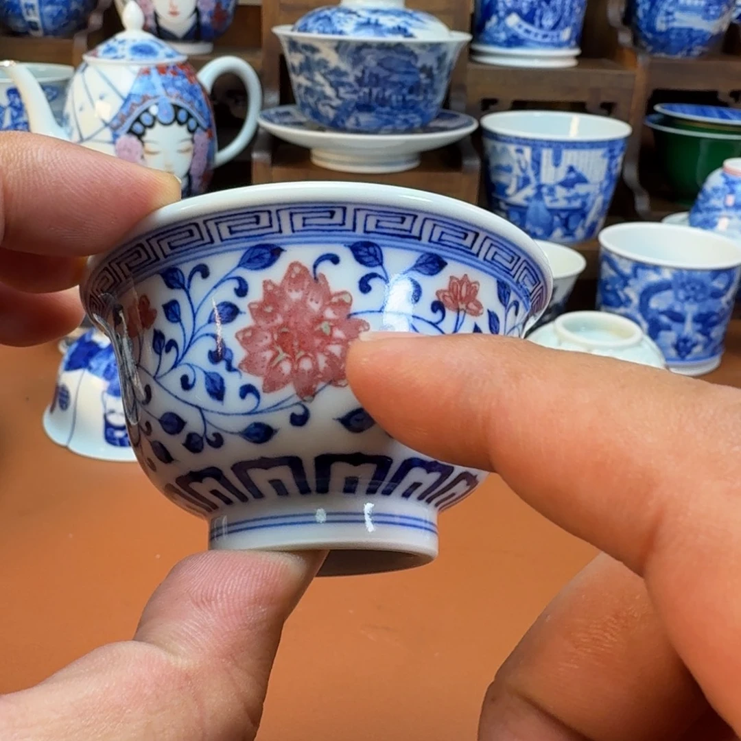 杯子陶景德镇全手工手绘陶瓷