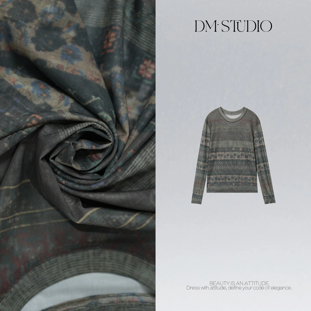 DEDM•STUDIO/气质小众轻薄感圆领修身百搭打底上衣2509TX/72073