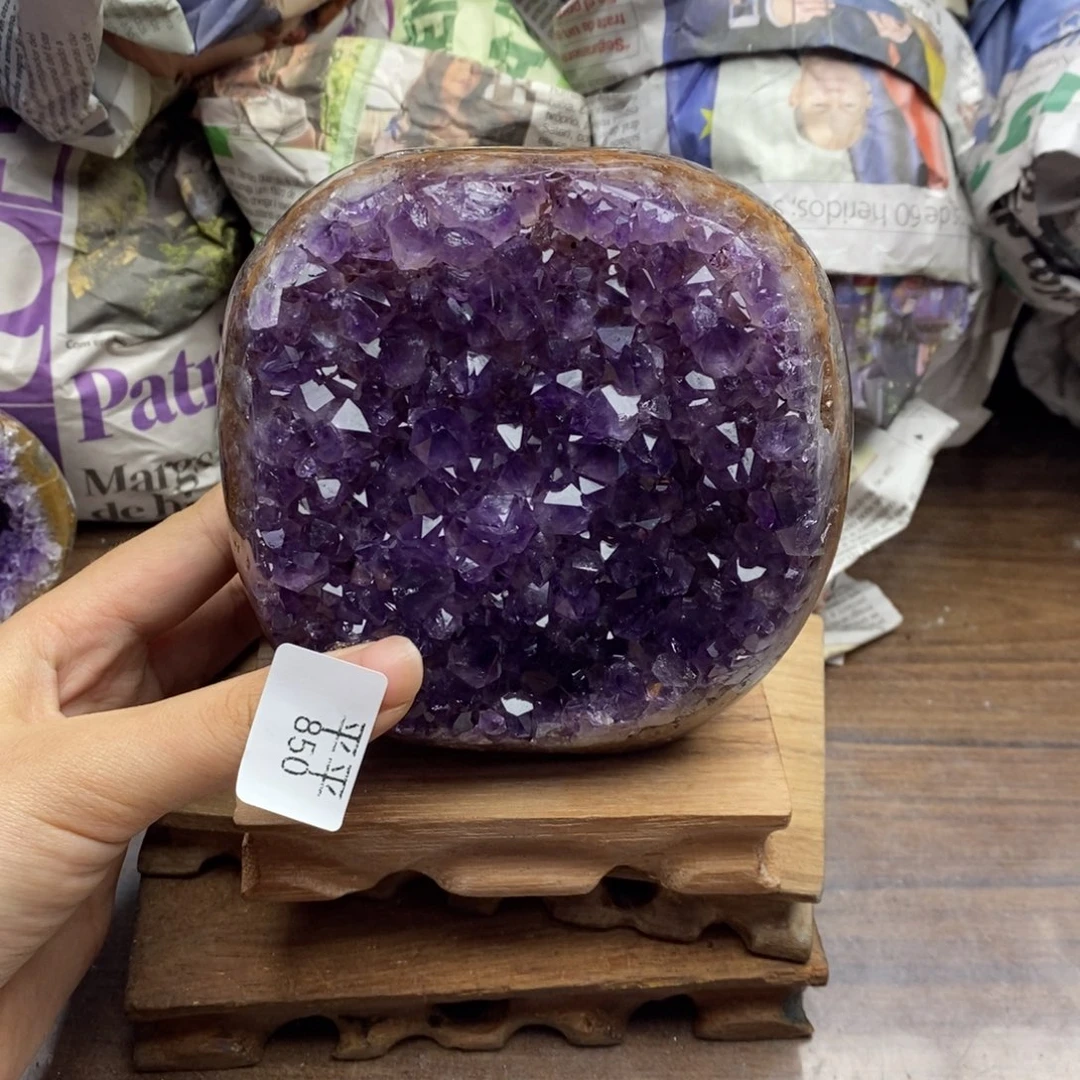 紫晶珠宝半成品未镶嵌