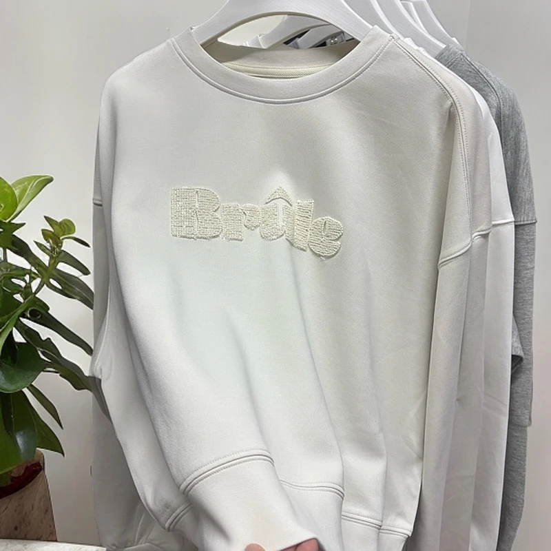 时尚潮流珠片字母设计长袖洋气百搭卫衣 2088