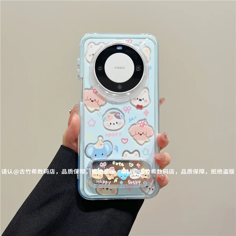 炫彩镜面适用苹果16/iPhone/华为手机壳防摔15promax爆款pura70潮