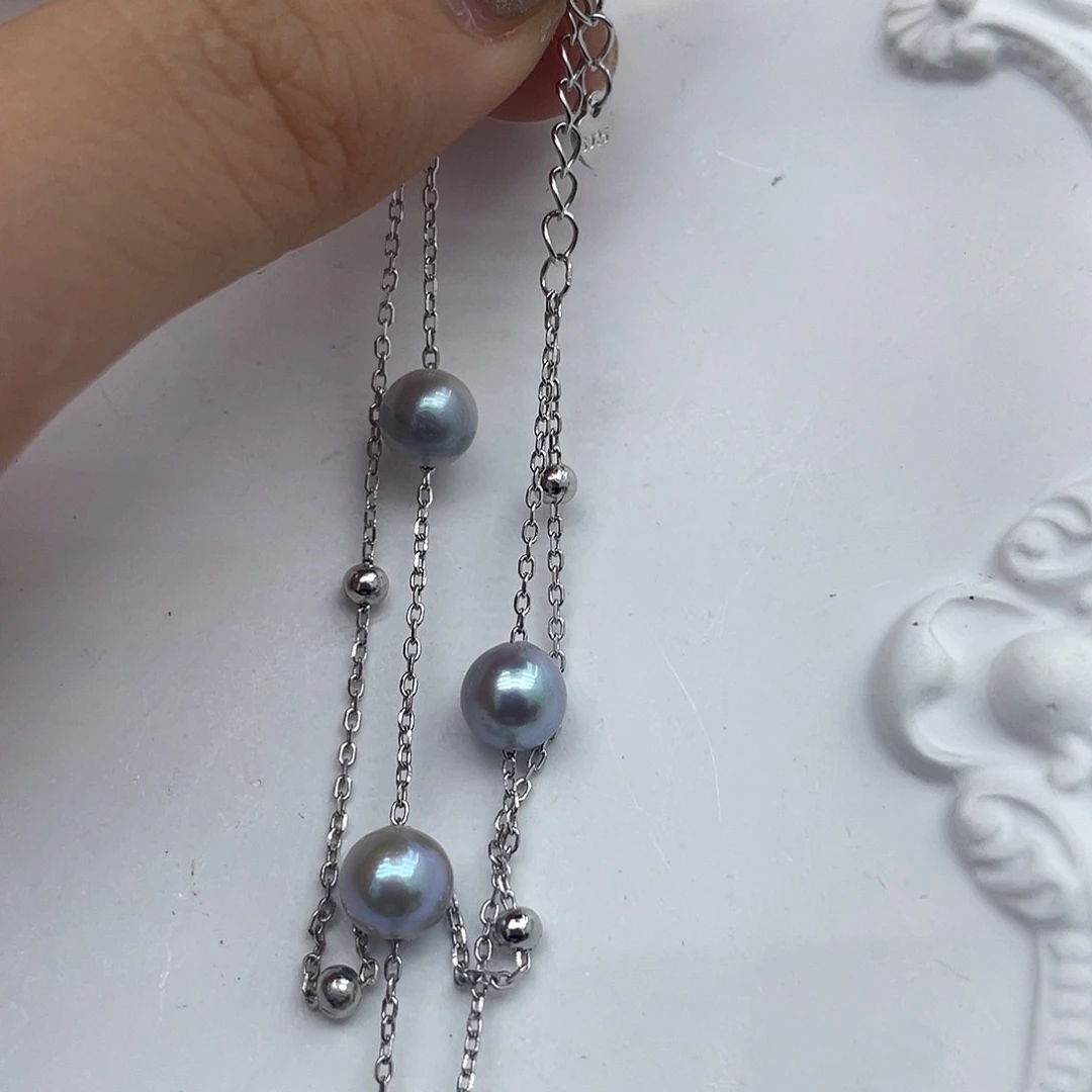 海水珍珠18K金镶嵌手链