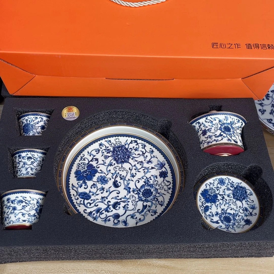 景德陶瓷盖碗茶具