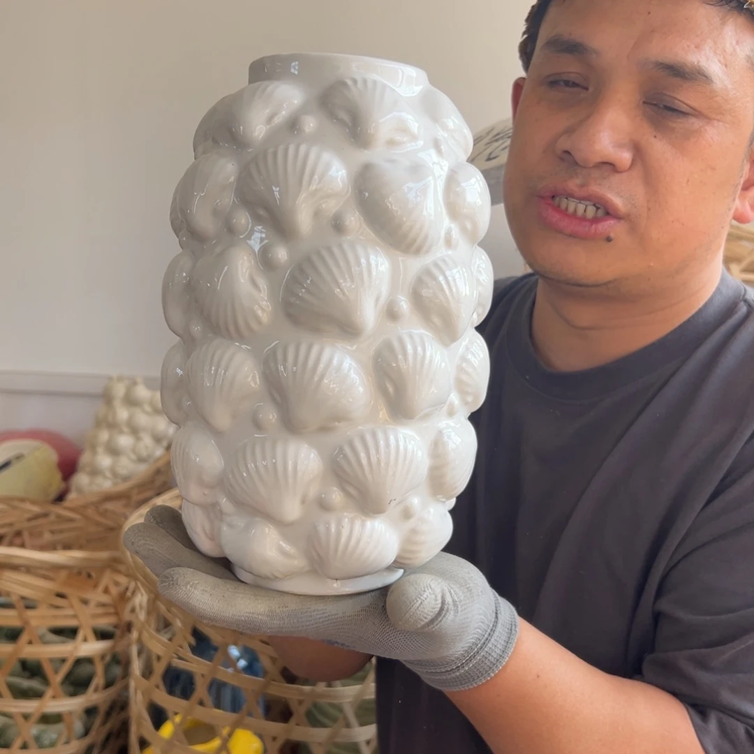 摆件75 号高中低温陶瓷工艺瓶（部分微瑕）