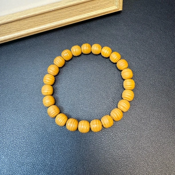 【揽越出品】全品无药雕刻原色猴头核桃陶罐文玩手串