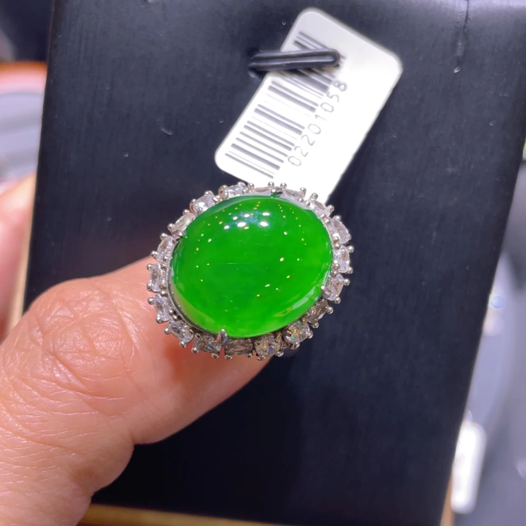 翡翠银S925镶嵌颈饰