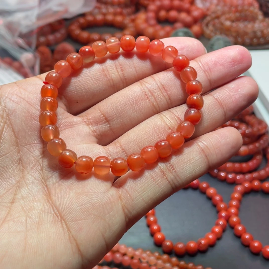 南红玛瑙手链未镶嵌