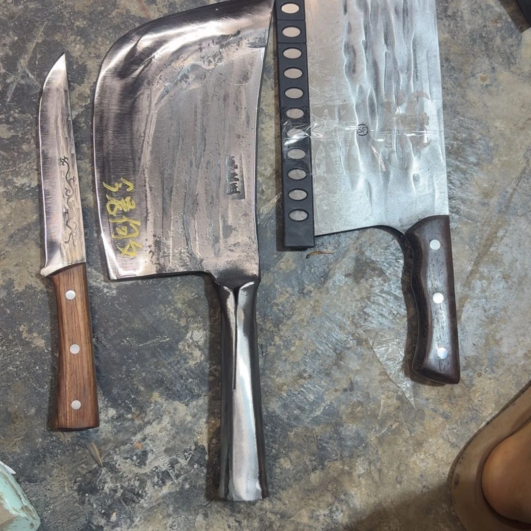 高碳锰钢云南阿老表手工锻打刀