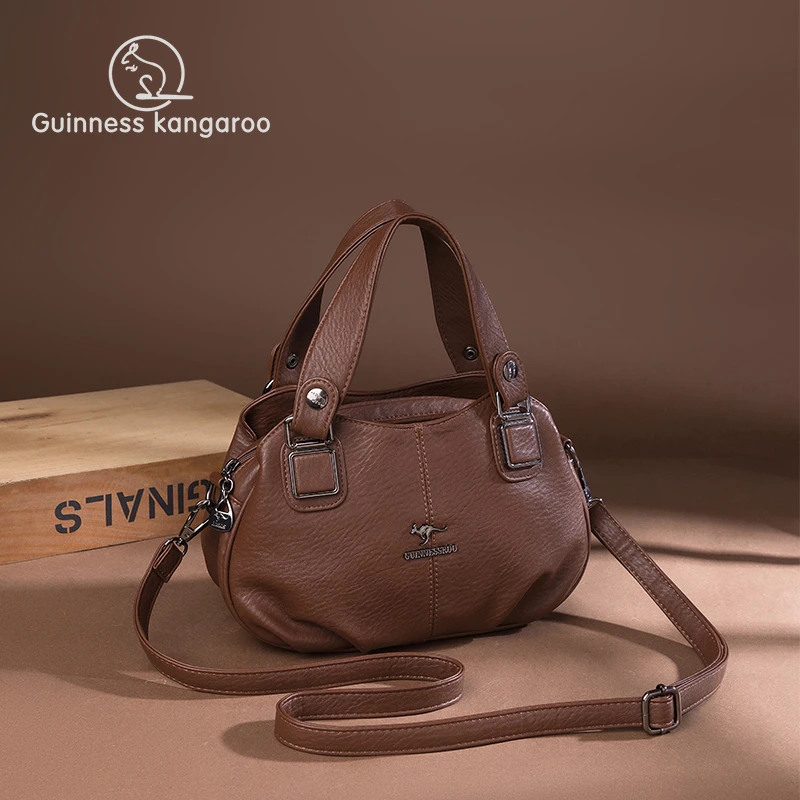 包包女春季新款大气手提包中年真皮女士妈妈包单肩软皮小包斜挎包