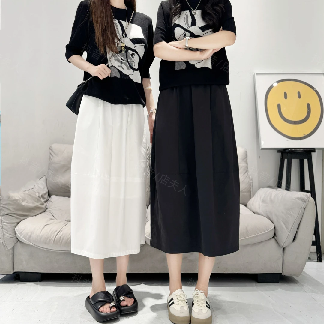 【店夫人定制】2025夏季新品 赫本风花苞裙 显瘦设计感半身裙