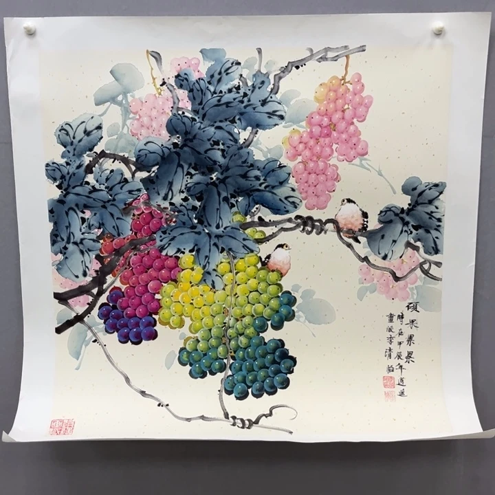 国画宣纸纯手绘字画