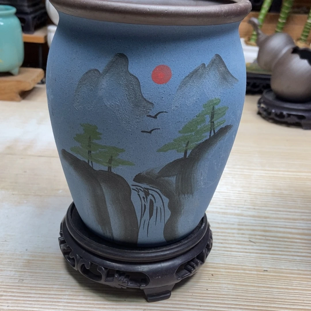 瓷片陶瓷花盆陶瓷艺术