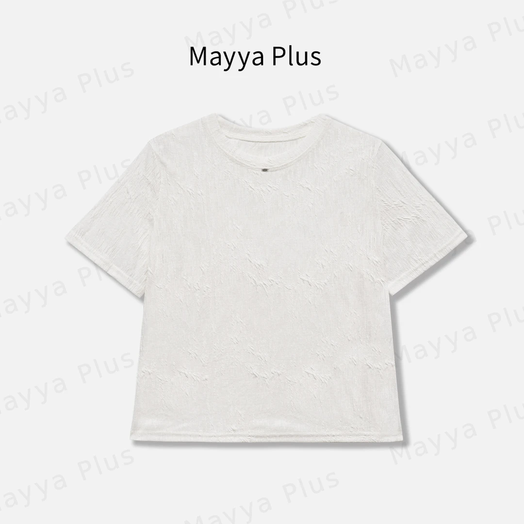 【肌理T】轻奢气质显瘦欧若风针织T恤32528585