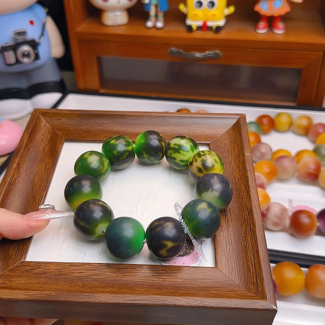 手串菩提根/象牙果卡23干磨苹果微微瑕