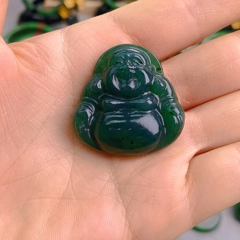 未镶嵌和田玉挂件迎**许佛公