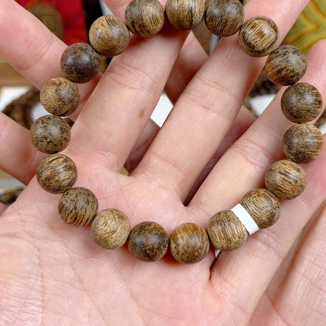 沉香手串寻*菩萨棋树心老料1.1