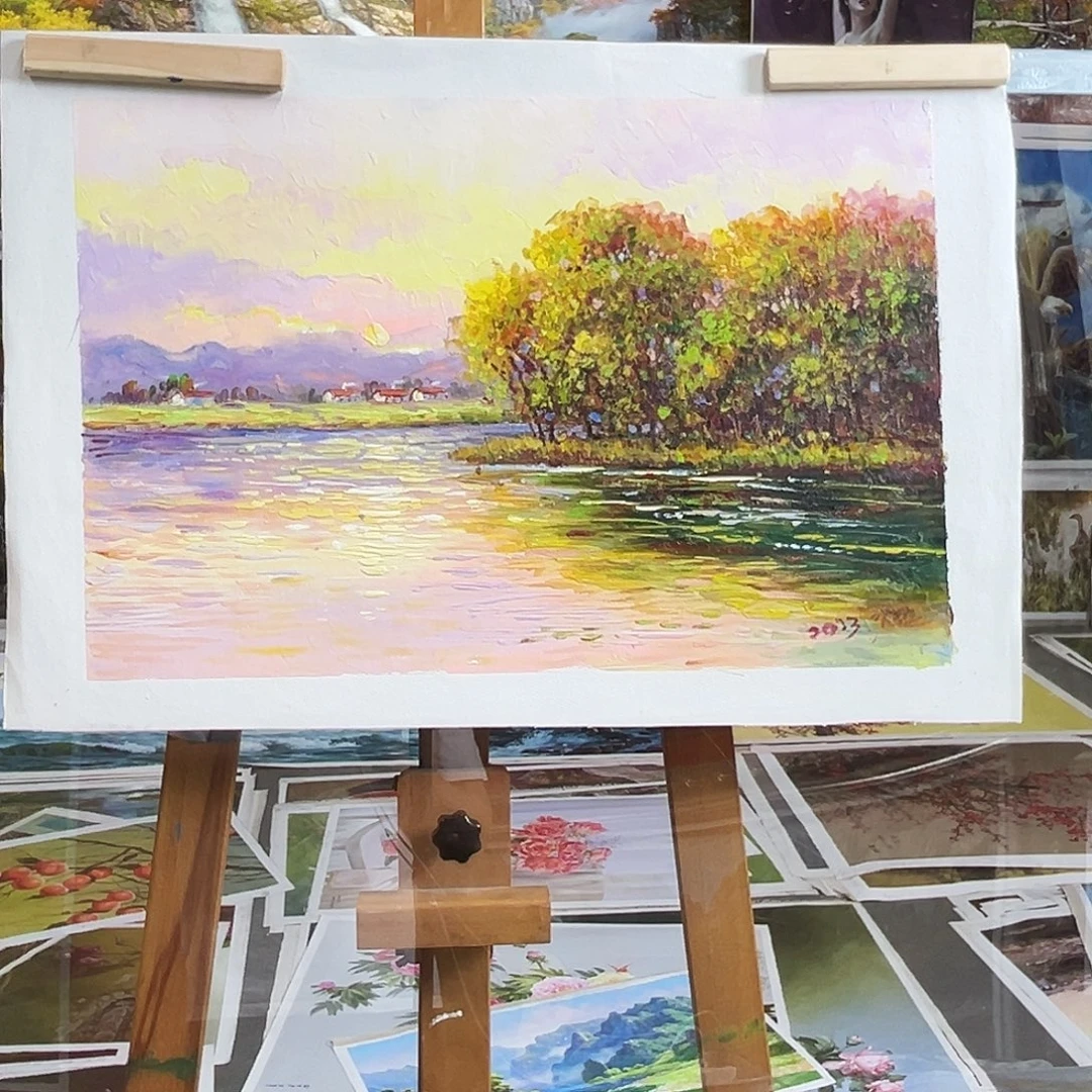 油画朝鲜艺术家油画作品