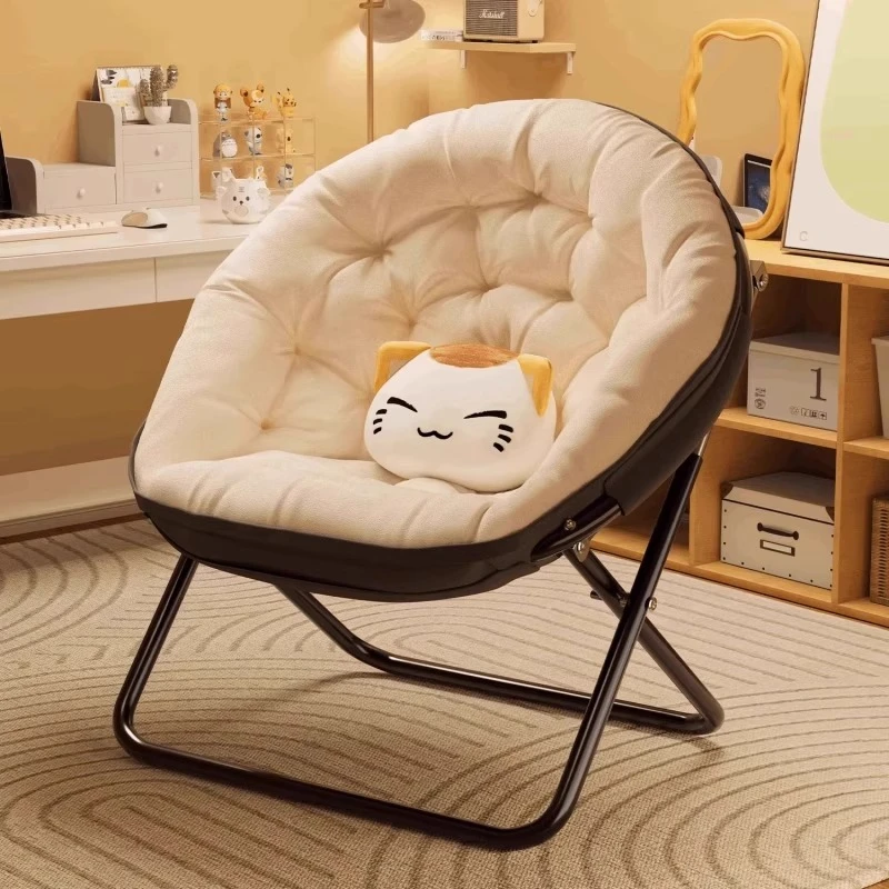 折叠椅新款懒人靠背躺椅家用阳台午休睡椅卧室电脑椅户外休闲椅子