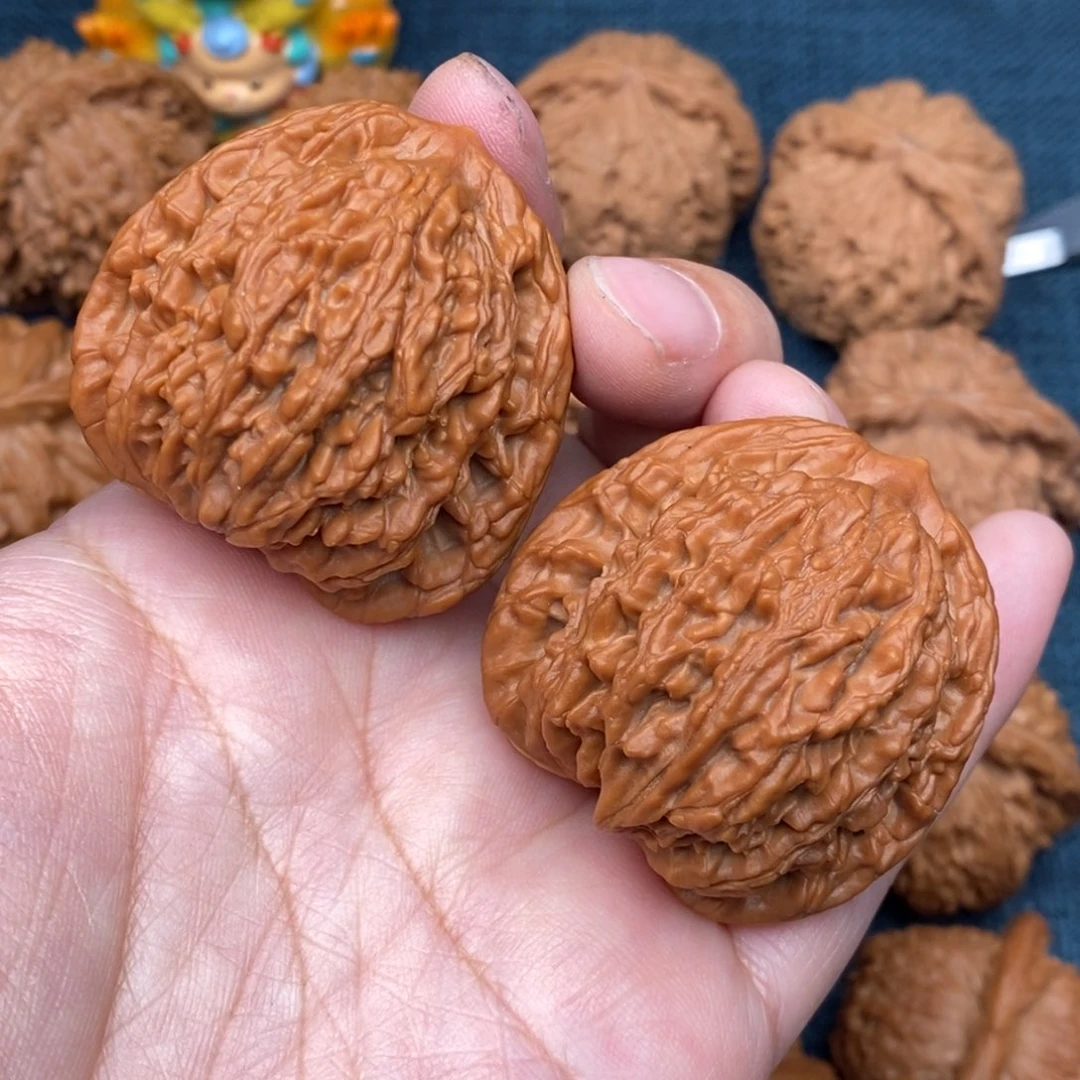 文玩核桃把件41精品麦穗虎头全品