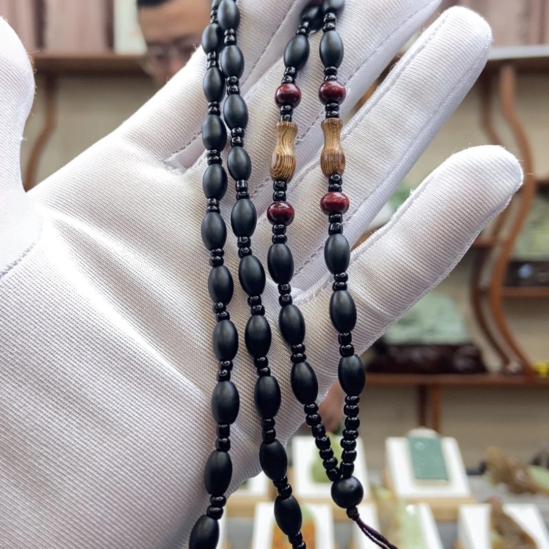 黑曜岩未镶嵌颈饰