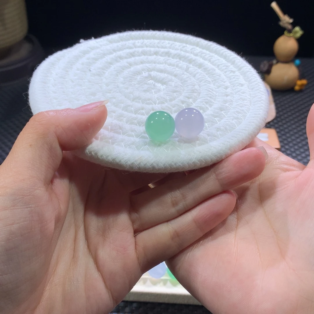 未镶嵌手串翡翠卡13绿粉