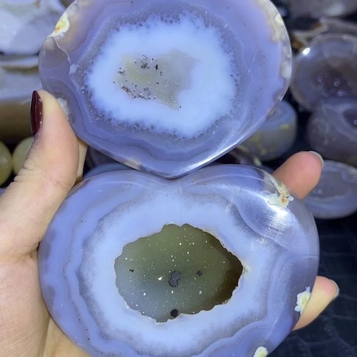 水晶未镶嵌珠宝半成品爱心聚宝盆