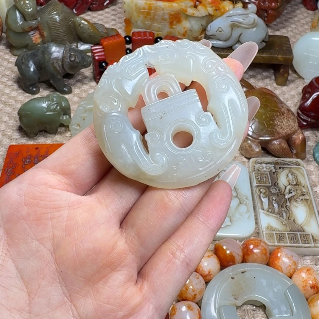 白玉菩提吊坠挂件