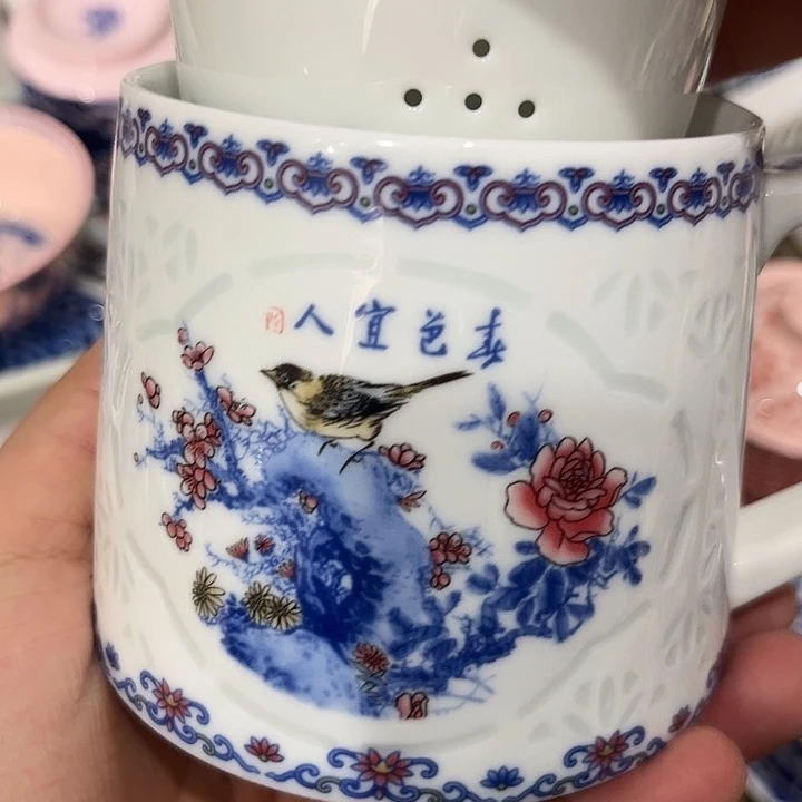 陶摆件景德镇陶瓷主人杯23445
