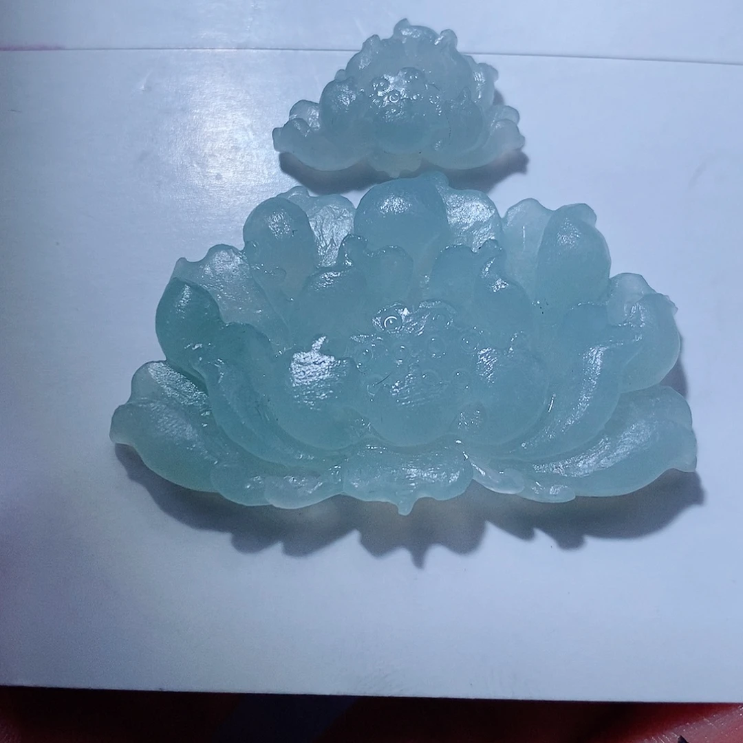 定制翡翠未镶嵌两个一起王炸