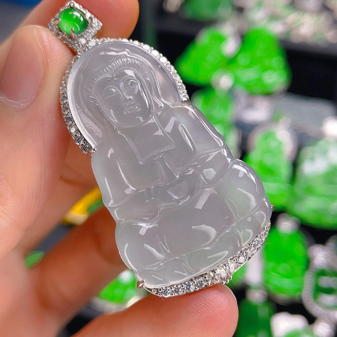 翡翠未镶嵌吊坠(不含链)