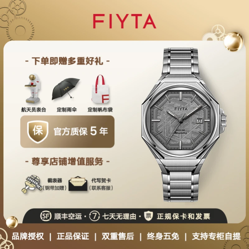 飞亚达航天系列火星500纪念限量款机械男表陨石盘防水男士手表
