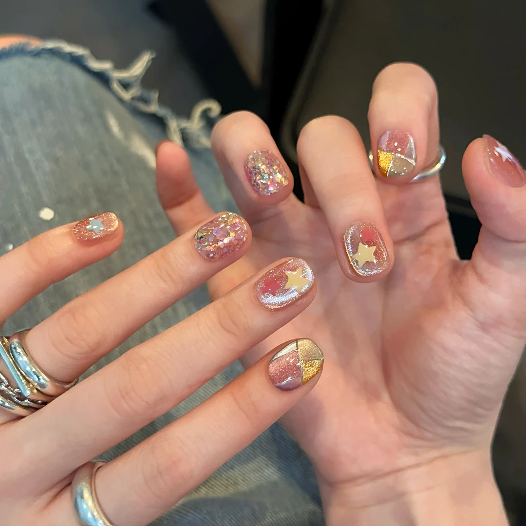 『爱丽丝』兔兔呦猫眼爆闪显白2025年秋冬新款甲创意纯手工穿戴甲