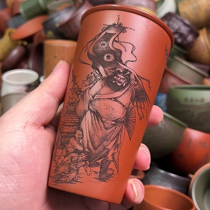 紫砂茶杯全手工紫砂主人杯
