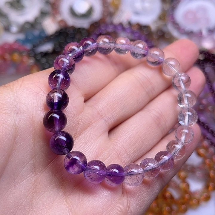 未镶嵌手链水晶超七紫发