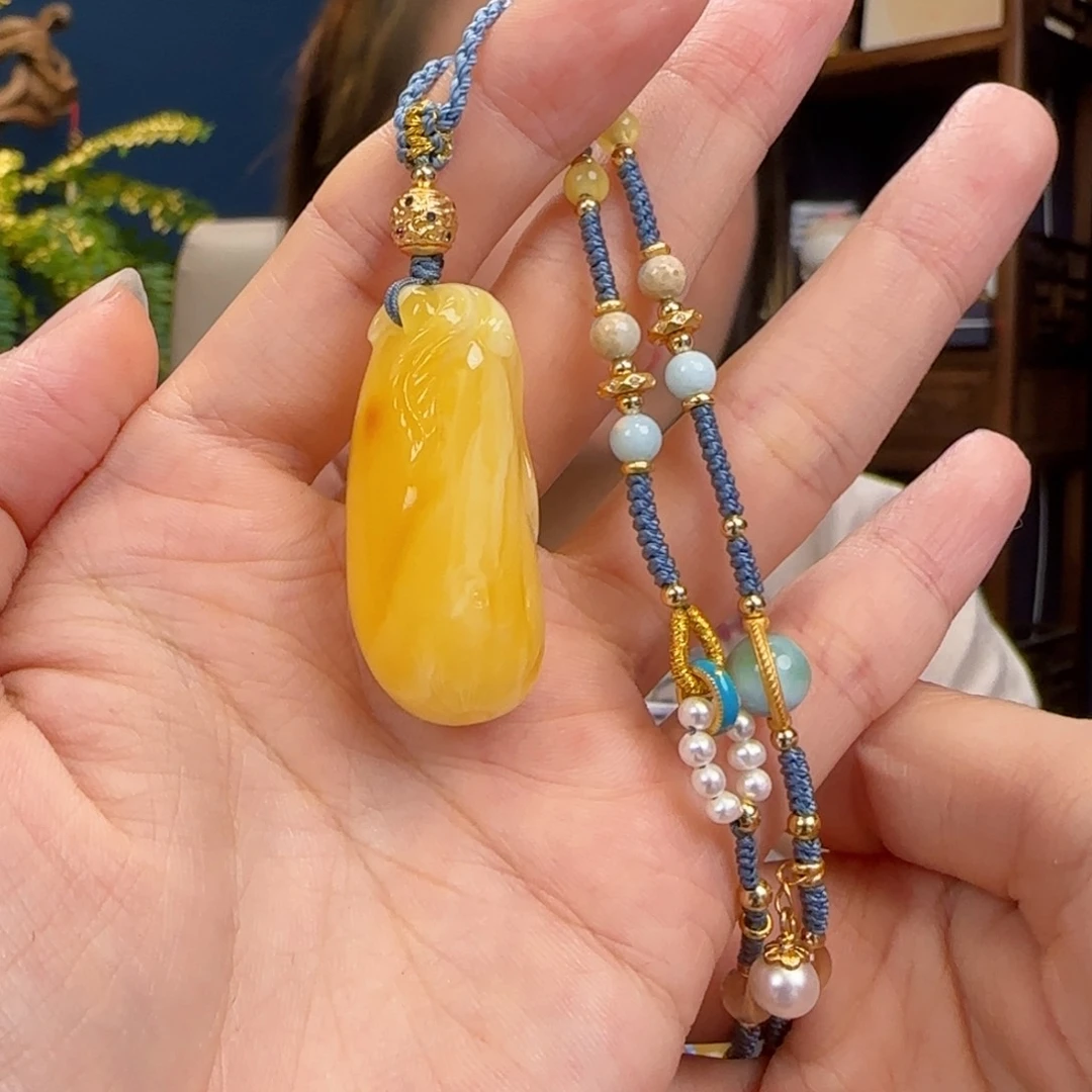 未镶嵌颈饰蜜蜡111111111111