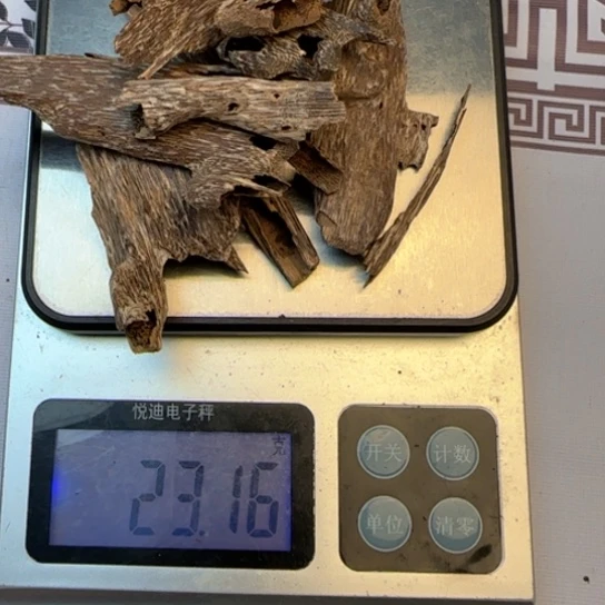 沉香摆件通**得香港树心虫漏23克