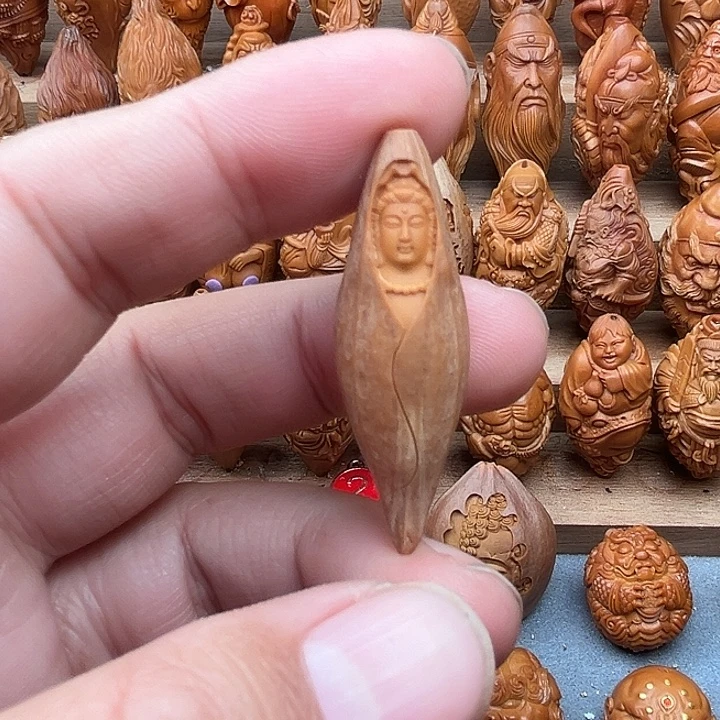 橄榄核吊坠15观音福利