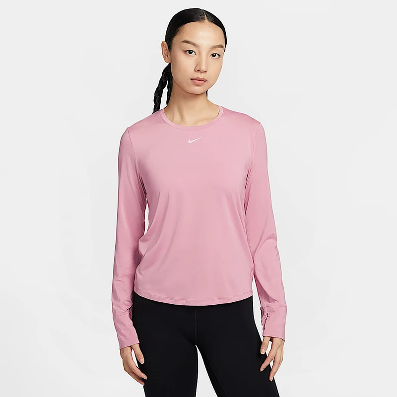 NIKE耐克正品DRI-FIT女子圆领速干长袖上衣休闲训练运动T恤FN2802