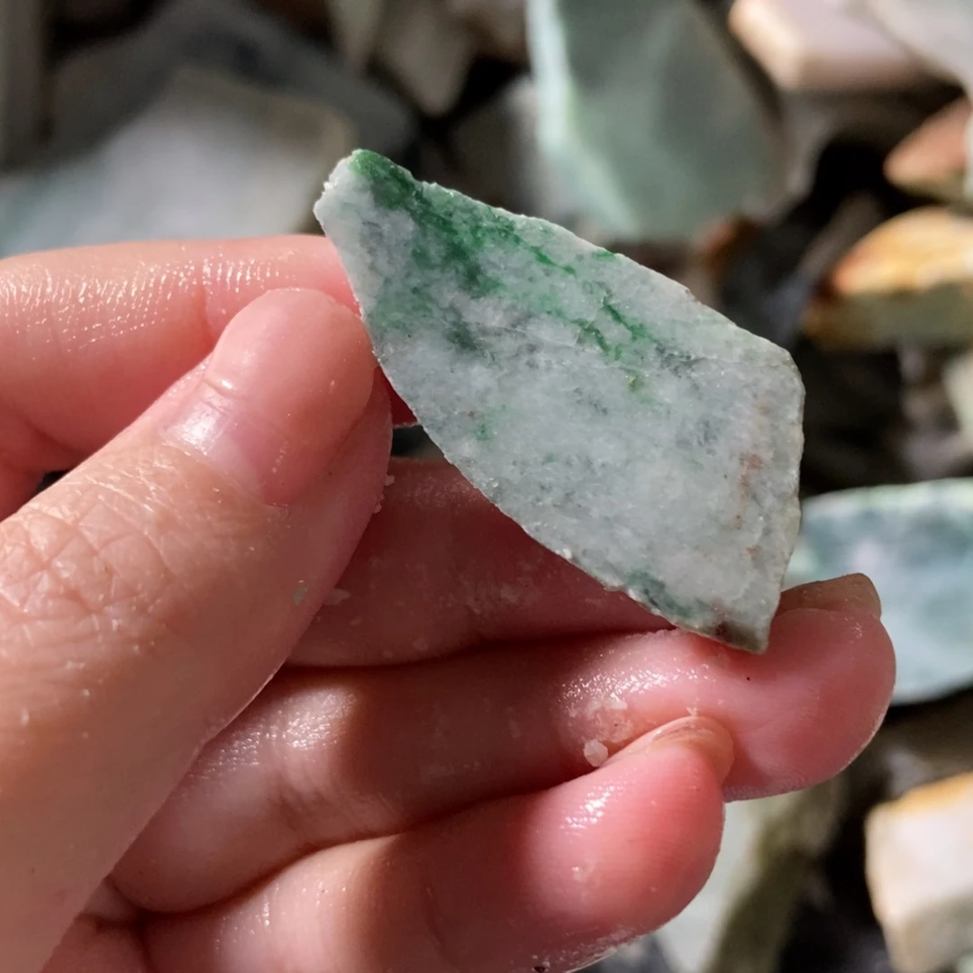 翡翠未镶嵌挂件天然翡翠