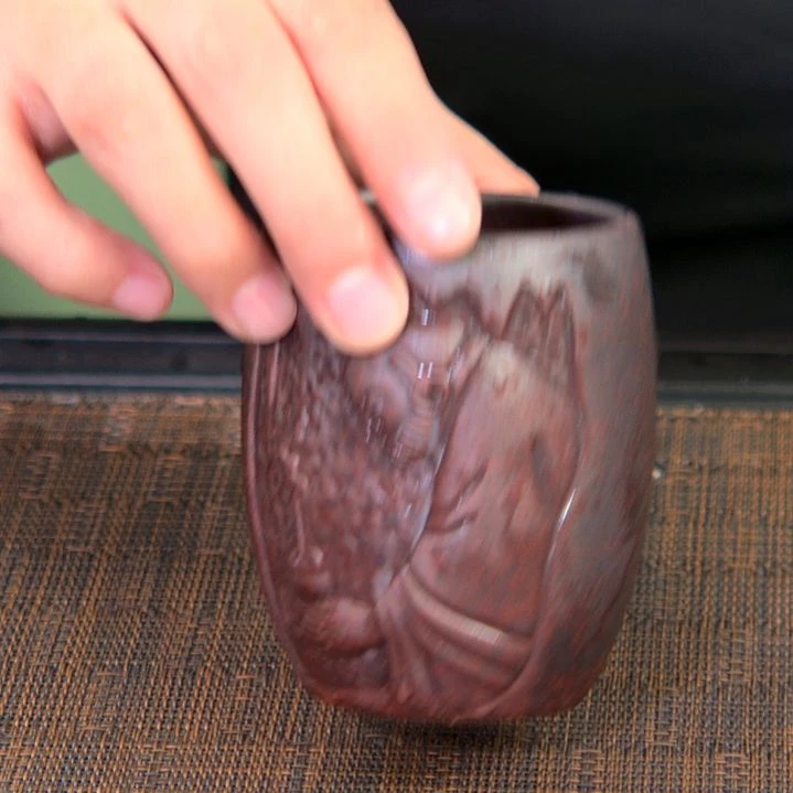 茶杯紫砂高货放漏