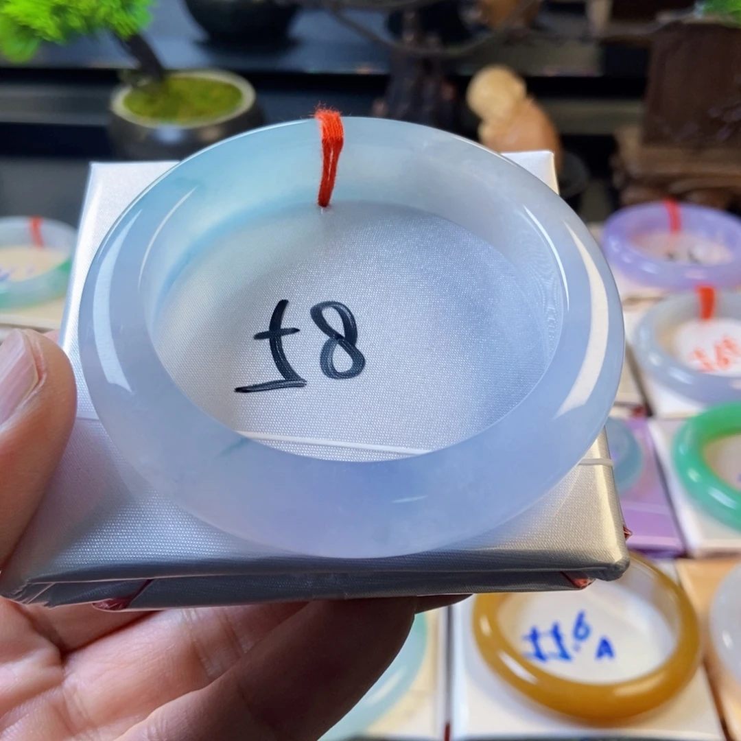 猫***马翡翠未镶嵌手镯分笔_2