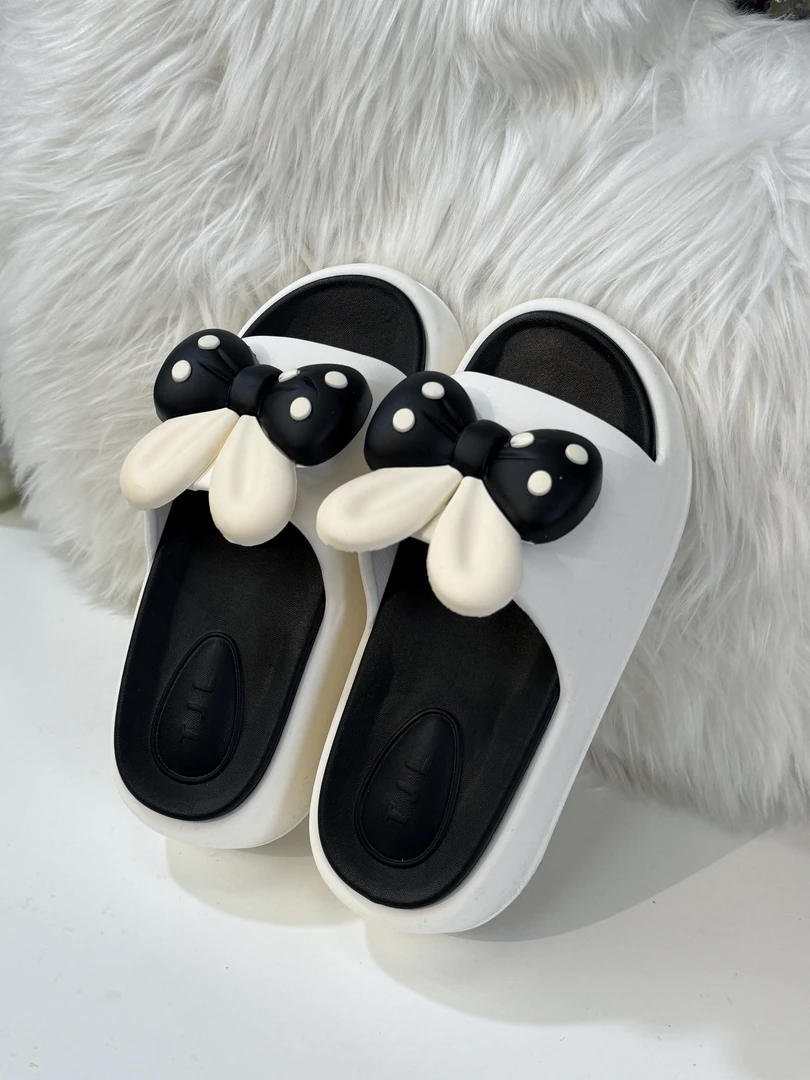 厚底拖鞋女夏季高颜值可爱兔子蝴蝶结时尚凉拖鞋防滑增高外穿