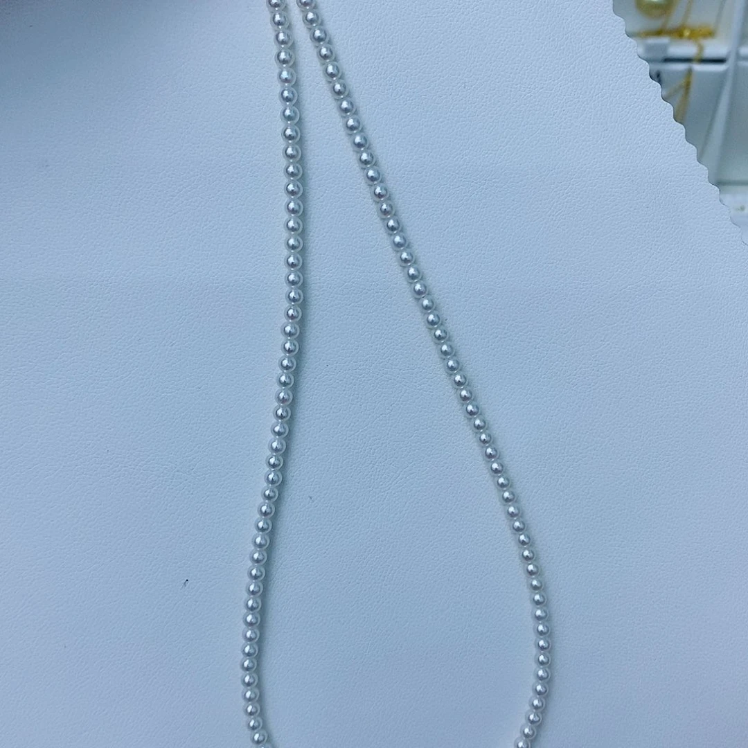 淡水珍珠18K金镶嵌颈饰