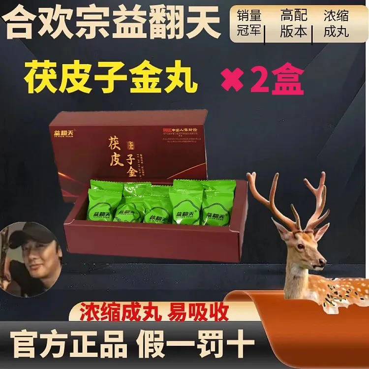 益翻天合欢宗 茯皮子金丸 宗门下饭丹 2盒装 正品保障 上海仓库发