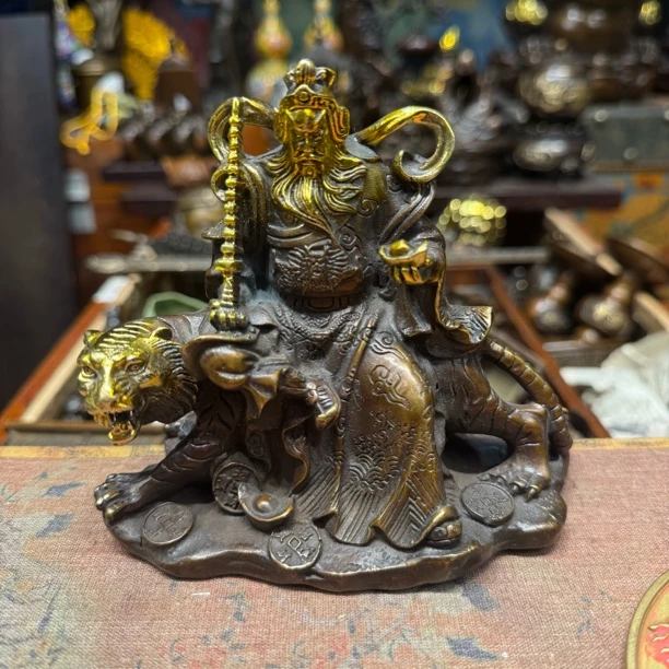 【闪购链接】铜点金赵公明摆件