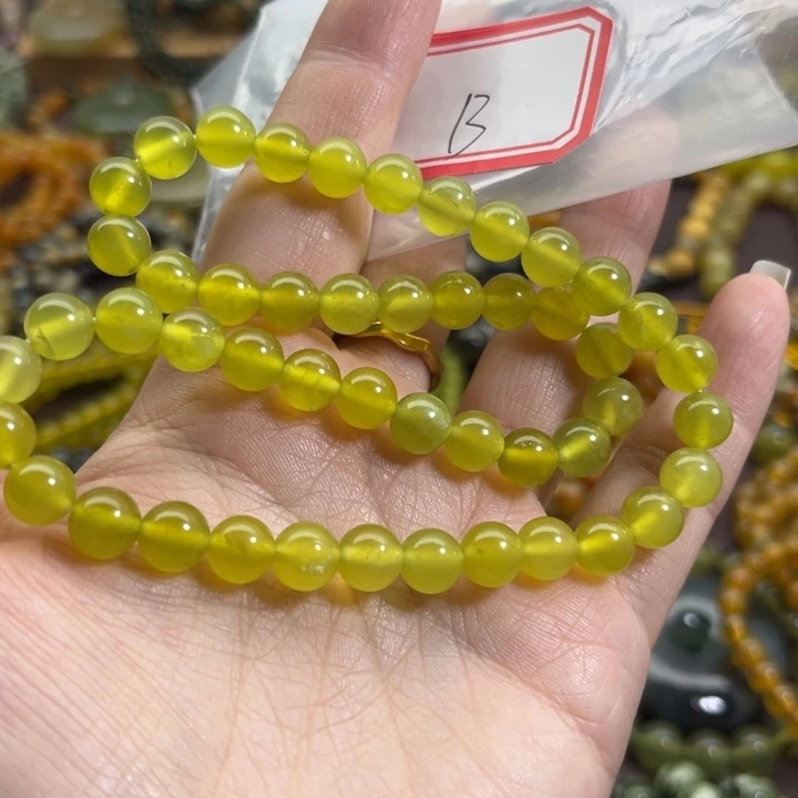 蛇纹石玉未镶嵌手链