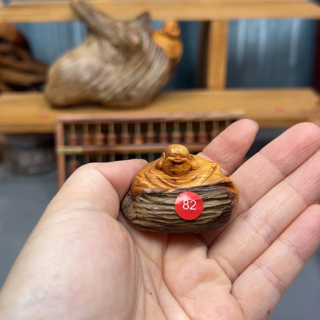 大***东木崖柏木摆件手把件