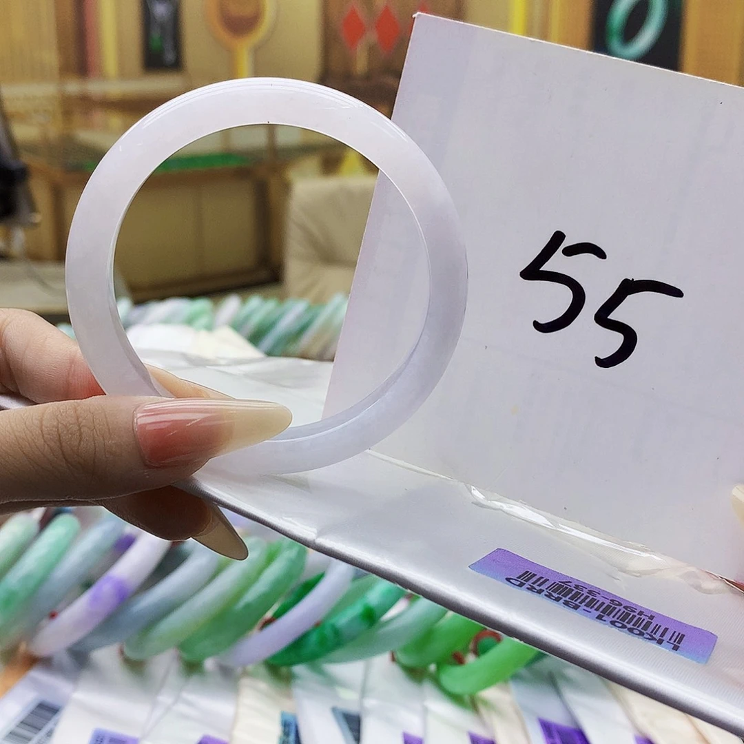 翡翠未镶嵌手镯fff